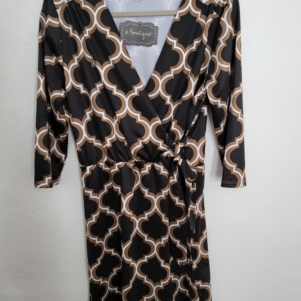 b.Boutique Wrap Dress Size Medium
